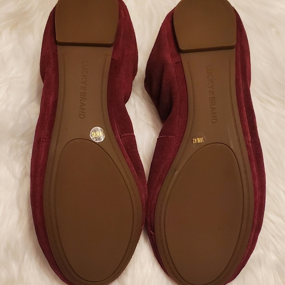 Lucky Brand Echo 3 Ballet Flats in Burgundy - Picture 5 of 5